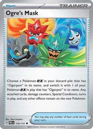 Ogre's Mask (118/131) [Scarlet & Violet: Prismatic Evolutions] Reverse Holofoil