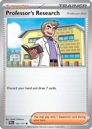 Professor's Research (122/131) [Professor Oak] [Scarlet & Violet: Prismatic Evolutions] Reverse Holofoil