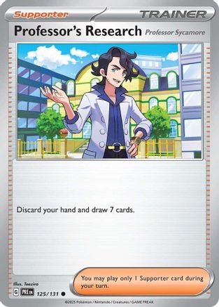 Professor's Research (125/131) [Professor Sycamore] [Scarlet & Violet: Prismatic Evolutions] Reverse Holofoil