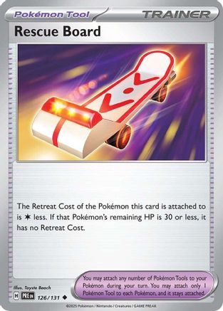 Rescue Board (126/131) [Scarlet & Violet: Prismatic Evolutions] Reverse Holofoil
