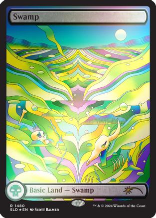 Swamp (1480) (Rainbow Foil) [Secret Lair Drop Series]