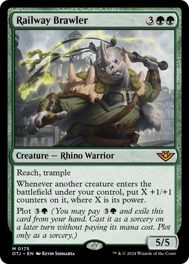 Railway Brawler [Outlaws of Thunder Junction] Foil