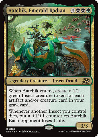 Aatchik, Emerald Radian [Aetherdrift Prerelease Promos]