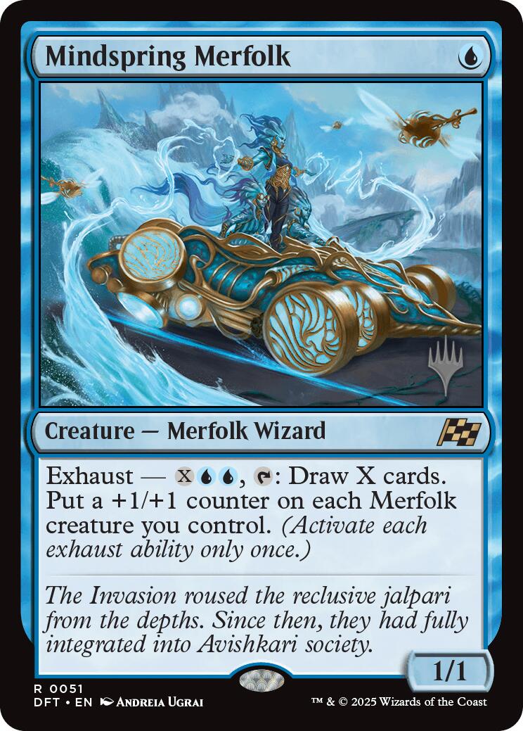 Mindspring Merfolk (Promo Pack) [Aetherdrift Promos] Foil