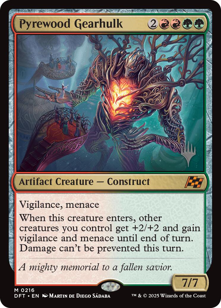 Pyrewood Gearhulk (Promo Pack) [Aetherdrift Promos] Foil