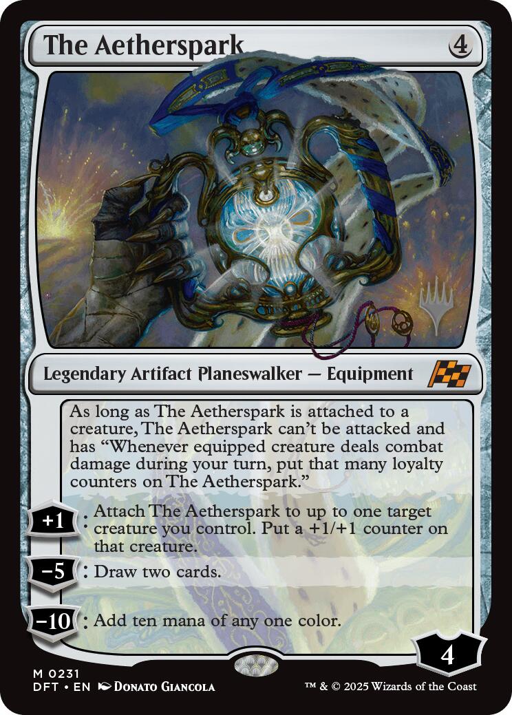 The Aetherspark (Promo Pack) [Aetherdrift Promos] Foil