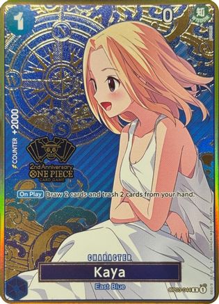 Kaya (One Piece Japanese Version 2nd Anniversary Set) (OP03-044) - [One Piece Promotion Cards] Foil
