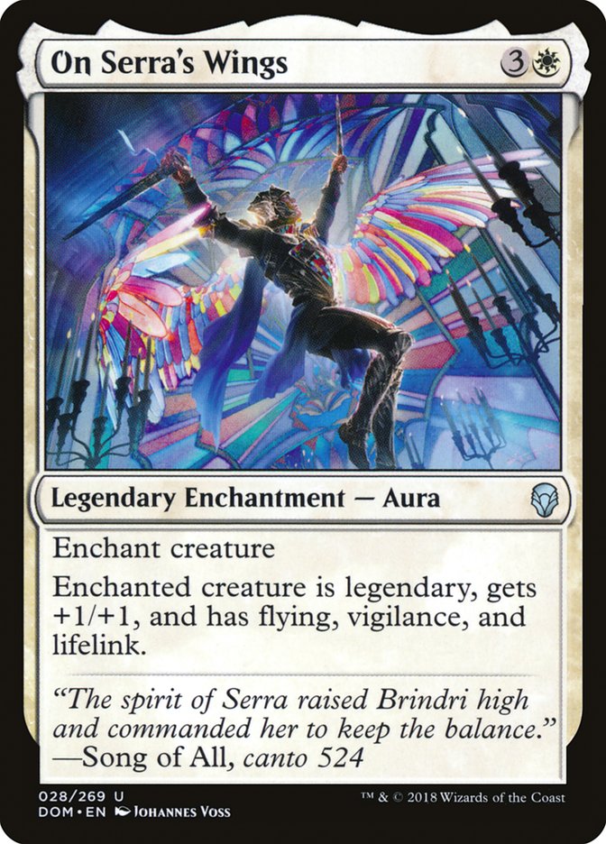 On Serra's Wings [Dominaria] Foil