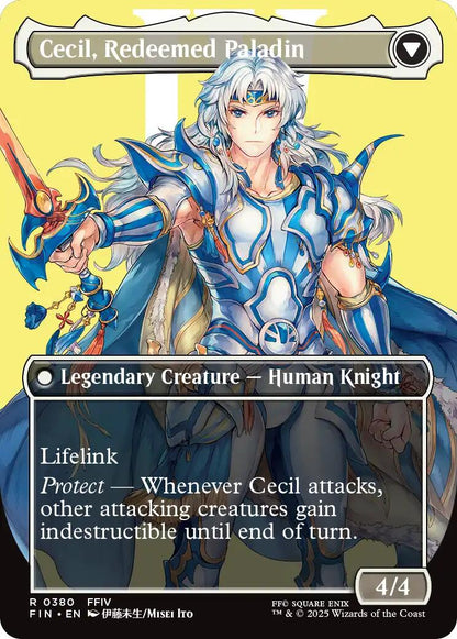 Cecil, Dark Knight // Cecil, Redeemed Paladin (Borderless) [FINAL FANTASY] Foil