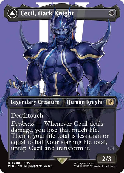 Cecil, Dark Knight // Cecil, Redeemed Paladin (Borderless) [FINAL FANTASY] Foil