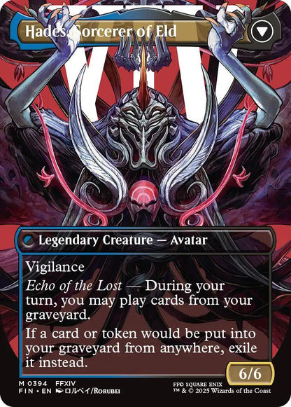 Emet-Selch, Unsundered // Hades, Sorcerer of Eld (Borderless) [FINAL FANTASY] Foil