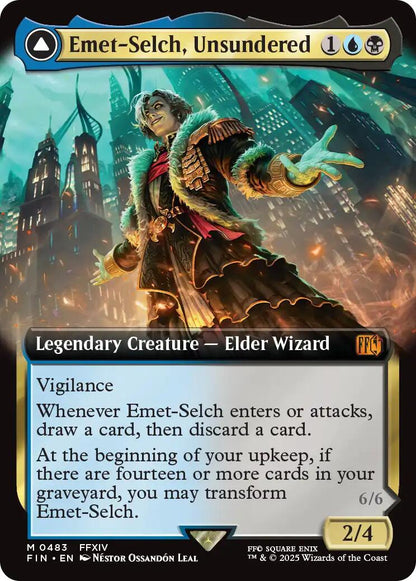 Emet-Selch, Unsundered // Hades, Sorcerer of Eld (Extended Art) [FINAL FANTASY] Foil
