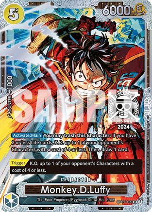 Monkey.D.Luffy (Championship 2024 World Final 2nd Place) (OP07-109) - [One Piece Promotion Cards] Foil