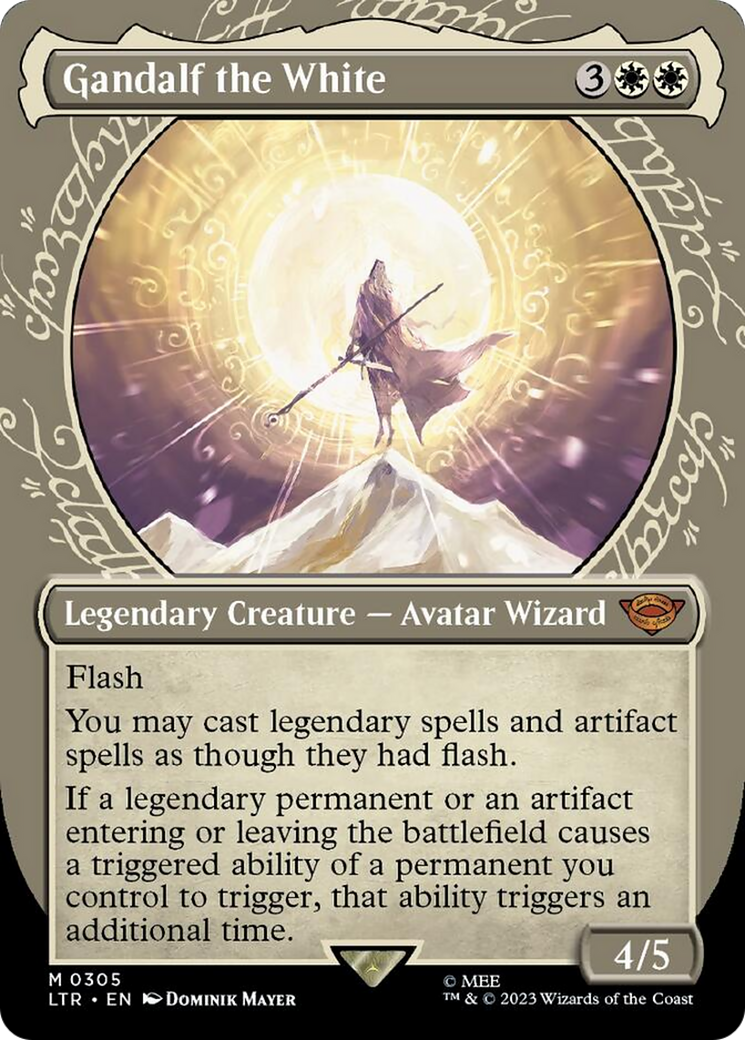 Gandalf the White (Showcase Ring Frame) [The Lord of the Rings: Tales of Middle-Earth] Foil