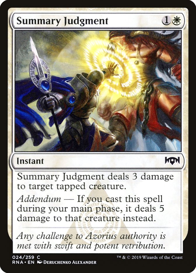 Summary Judgment [Ravnica Allegiance] Foil