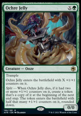 Ochre Jelly (Promo Pack) [Dungeons & Dragons: Adventures in the Forgotten Realms Promos] Foil