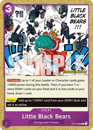 Little Black Bears (OP10-080) - [Royal Blood Release Event Cards]