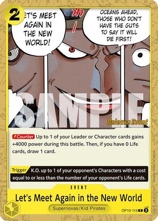 Let's Meet Again in the New World (OP10-115) - [Royal Blood Release Event Cards]