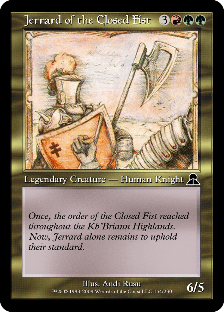 Jerrard of the Closed Fist  [Masters Edition III] Foil