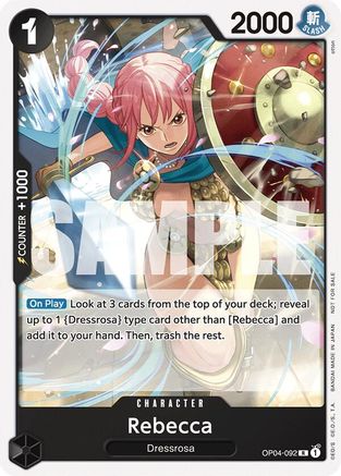 Rebecca (Tournament Pack 2025 Vol. 2) (OP04-092) - [One Piece Promotion Cards]