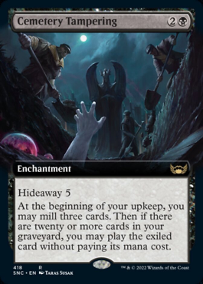 Cemetery Tampering (Extended Art) [Streets of New Capenna] Foil