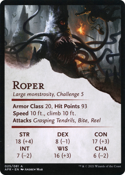 Lurking Roper // Roper  [Adventures in the Forgotten Realms Art Series] (Borderless)