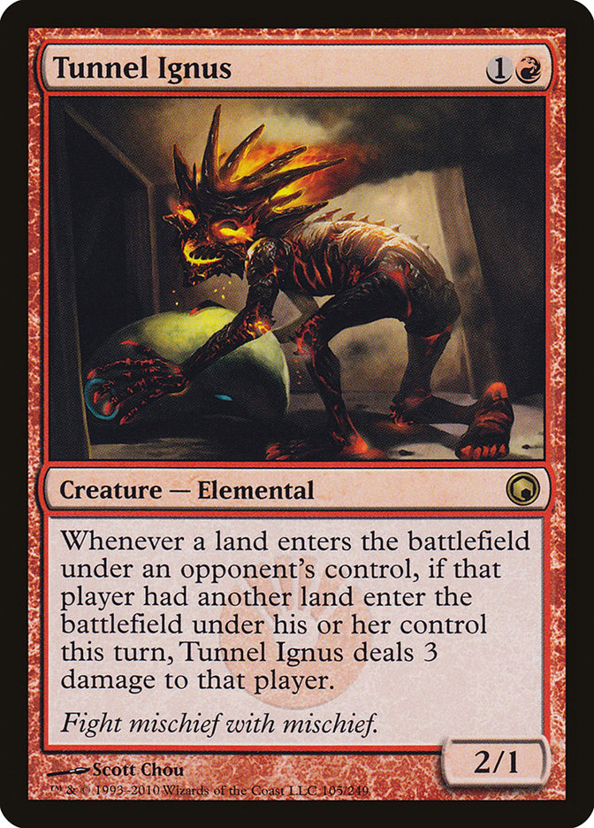 Tunnel Ignus [Scars of Mirrodin] Foil