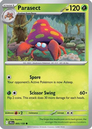 Parasect (005/159) [Scarlet & Violet: Journey Together] Reverse Holofoil