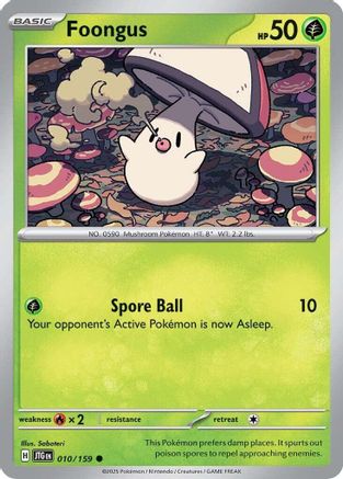 Foongus (010/159) [Scarlet & Violet: Journey Together] Reverse Holofoil
