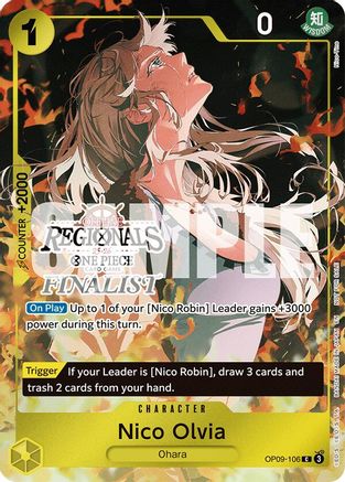 Nico Olvia (Regional Finalist Card Set 2025 Vol.1) (OP09-106) - [One Piece Promotion Cards] Foil
