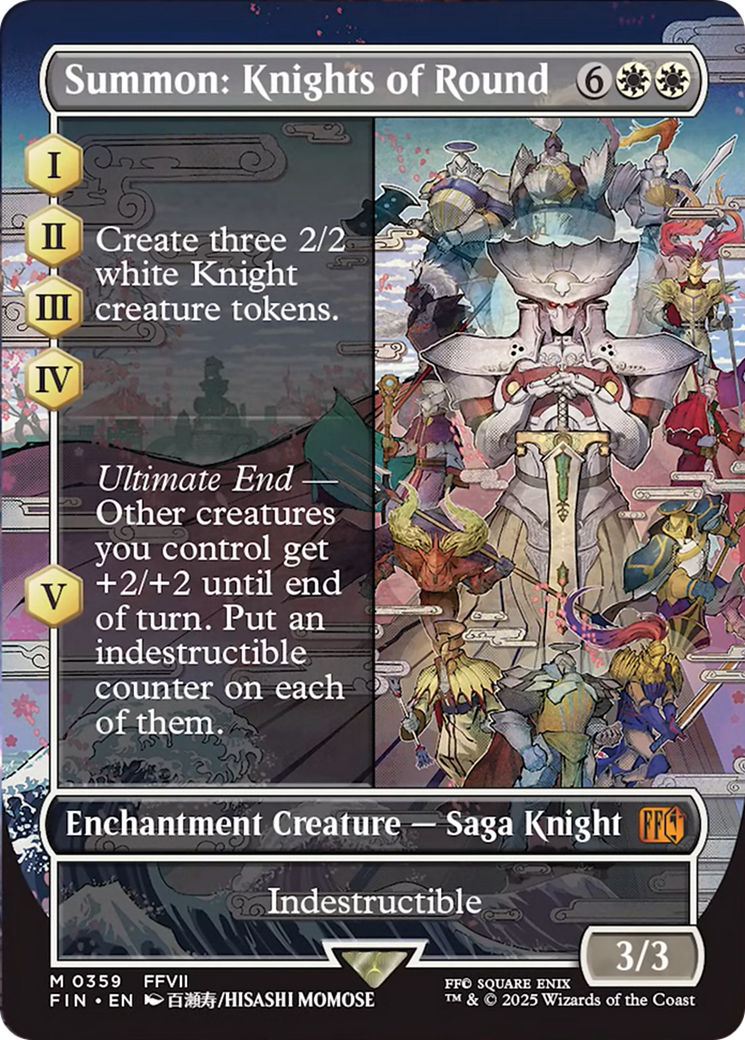 Summon: Knights of Round (Borderless) [FINAL FANTASY] Foil