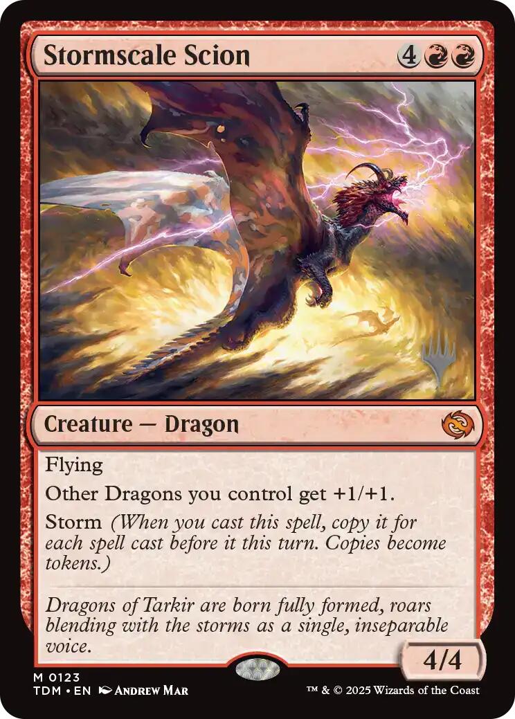 Stormscale Scion [Tarkir: Dragonstorm Promos] Foil