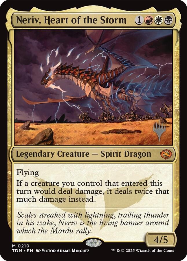 Neriv, Heart of the Storm [Tarkir: Dragonstorm Promos] Foil