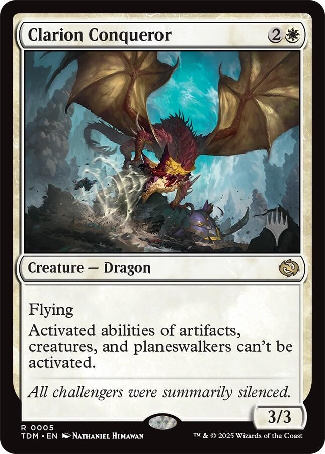 Clarion Conqueror [Tarkir: Dragonstorm Promos] Foil