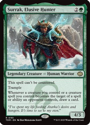Surrak, Elusive Hunter [Tarkir: Dragonstorm Promos] Foil