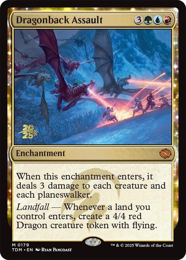 Dragonback Assault [Tarkir: Dragonstorm Prerelease Promos] Foil