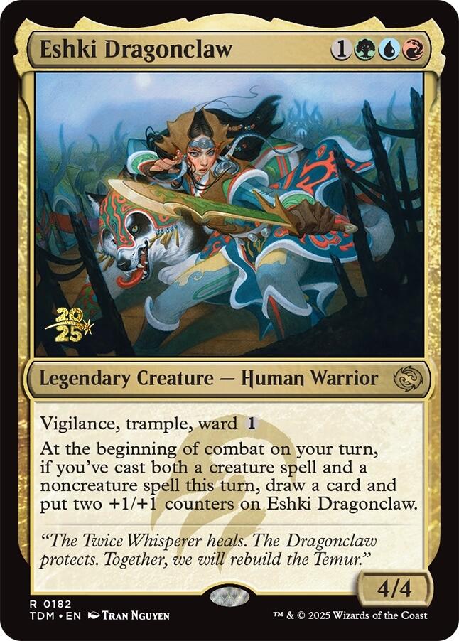 Eshki Dragonclaw [Tarkir: Dragonstorm Prerelease Promos] Foil