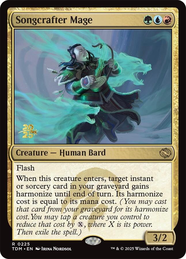 Songcrafter Mage [Tarkir: Dragonstorm Prerelease Promos] Foil