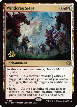 Windcrag Siege [Tarkir: Dragonstorm Prerelease Cards] Foil