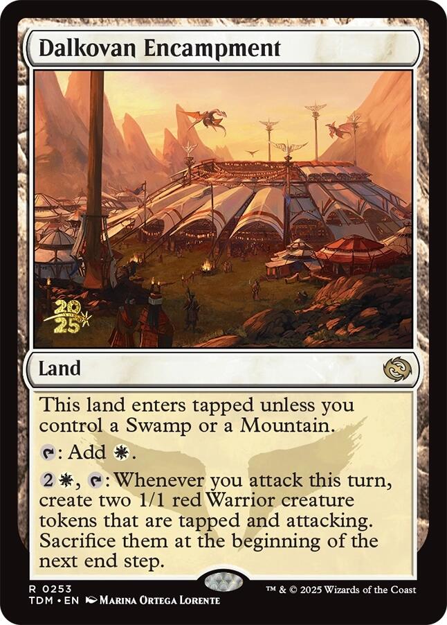 Dalkovan Encampment [Tarkir: Dragonstorm Prerelease Promos] Foil