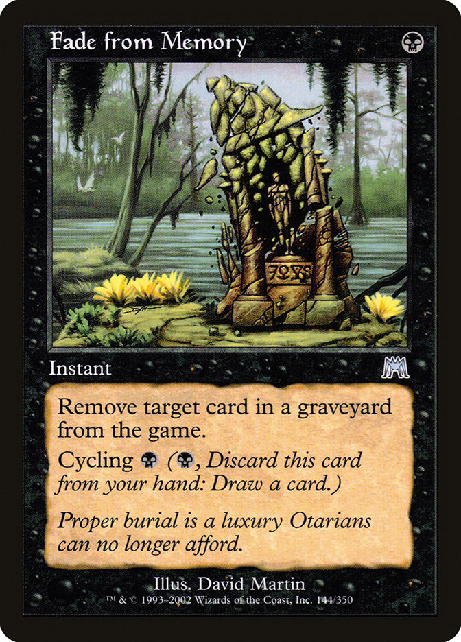 Fade from Memory [Onslaught] Foil