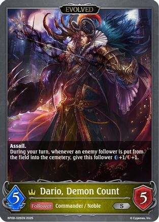 Dario, Demon Count (Evolved)