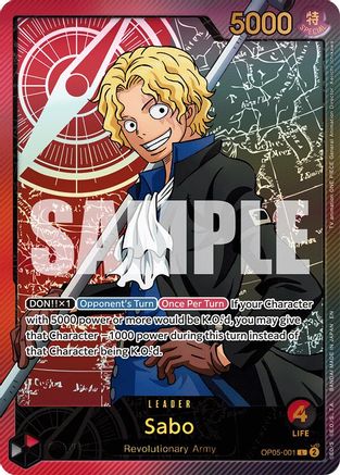Sabo (SPR) (OP05-001) - [Extra Booster: Anime 25th Collection] Foil