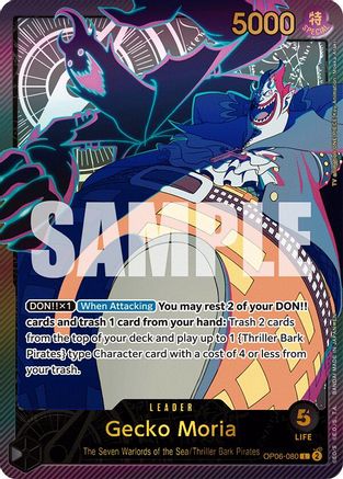 Gecko Moria (SPR) (OP06-080) - [Extra Booster: Anime 25th Collection] Foil
