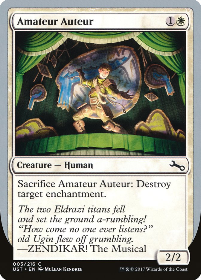 Amateur Auteur (ZENDIKAR! The Musical) [Unstable] Foil