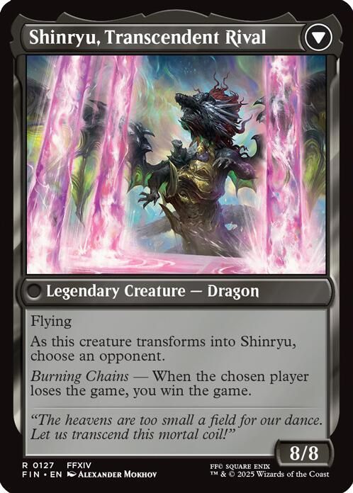 Zenos yae Galvus // Shinryu, Transcendent Rival [FINAL FANTASY] Foil