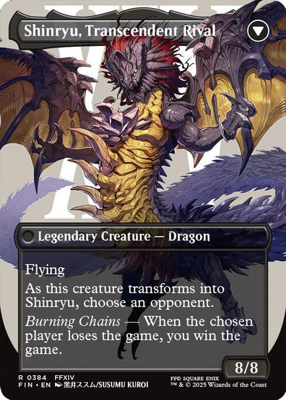 Zenos yae Galvus // Shinryu, Transcendent Rival (Borderless) [FINAL FANTASY] Foil