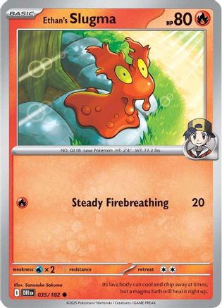 Ethan's Slugma (035/182) [Scarlet & Violet: Destined Rivals] Reverse Holofoil
