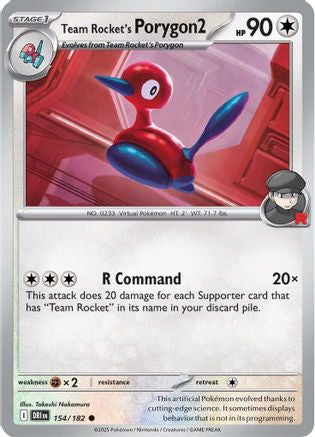 Team Rocket's Porygon2 (154/182) [Scarlet & Violet: Destined Rivals] Reverse Holofoil