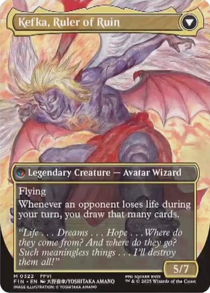 Kefka, Court Mage // Kefka, Ruler of Ruin (Borderless) (0322) [FINAL FANTASY] Foil